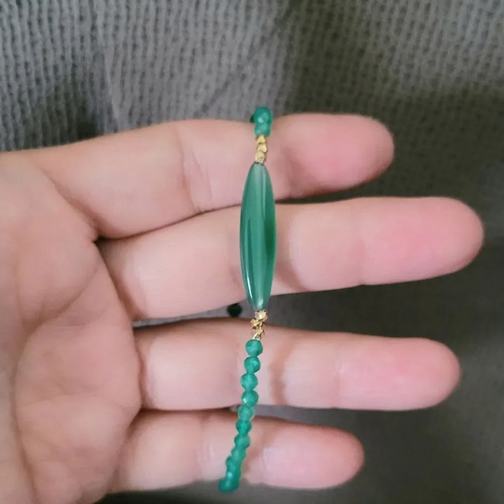 ✨️HP✨️ Shivam Green💚 Onyx Bead Bracelet